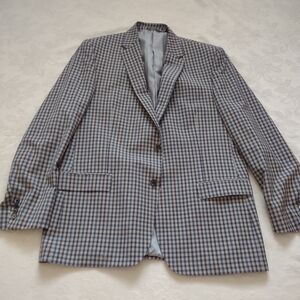 Italian Biella wool plaid tartan S. Cohen REDA gun club check luxury jacket